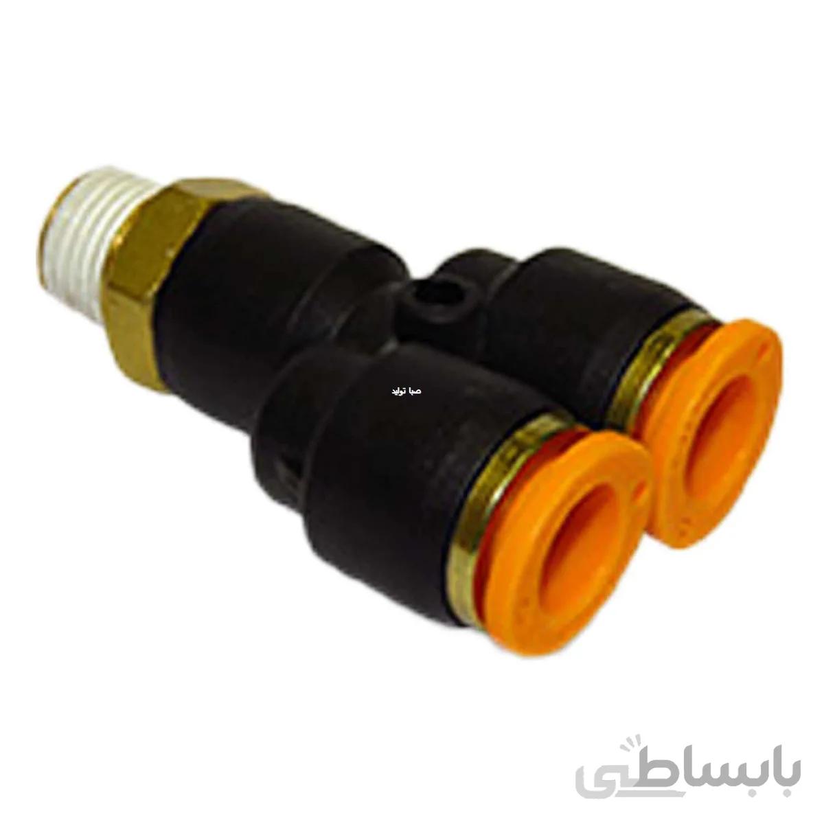 سه راهی Y وسط دنده 1/4 به 4 پنوماتیک
