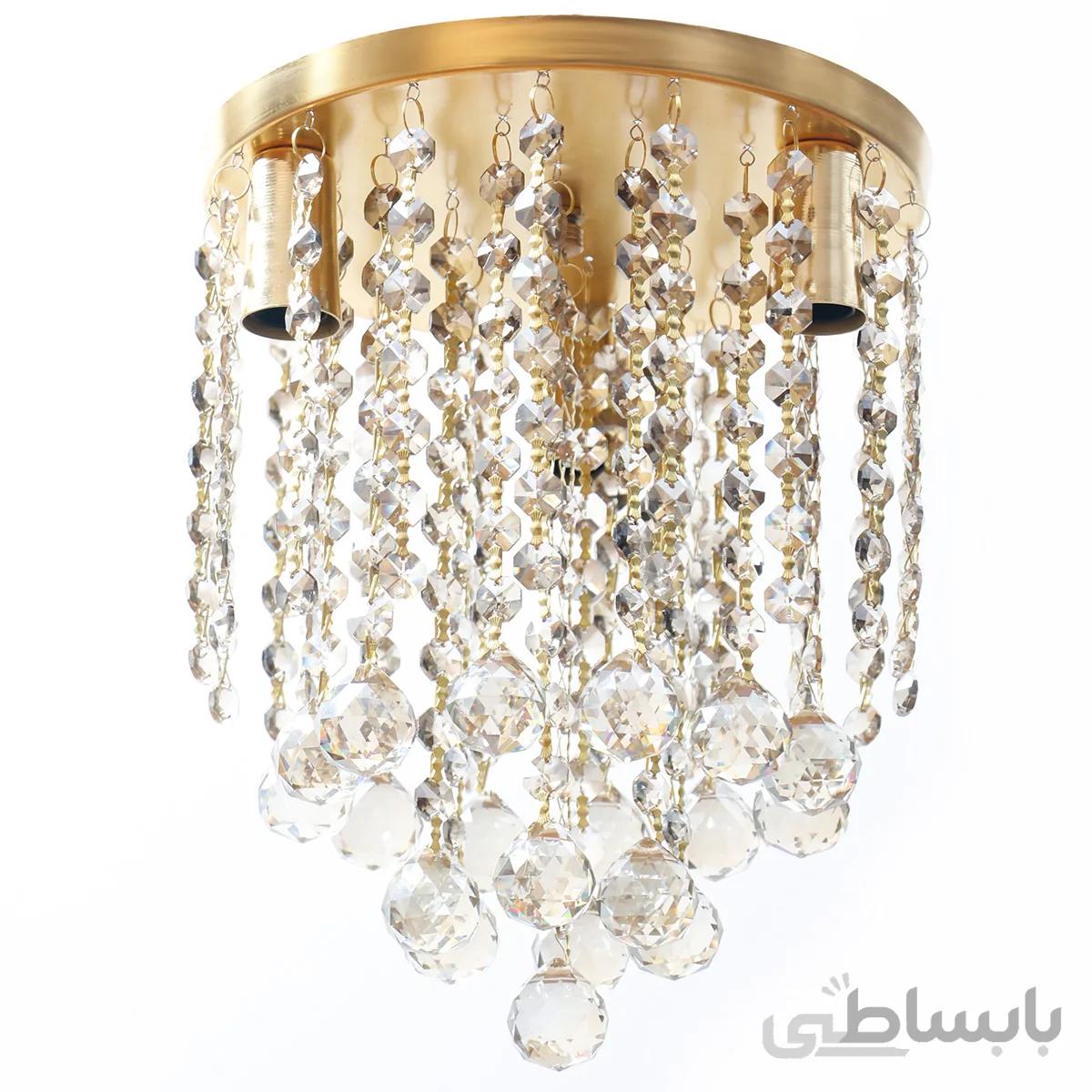 لوستر سقفی کریستالی چشمه نور کد A2680/23-G