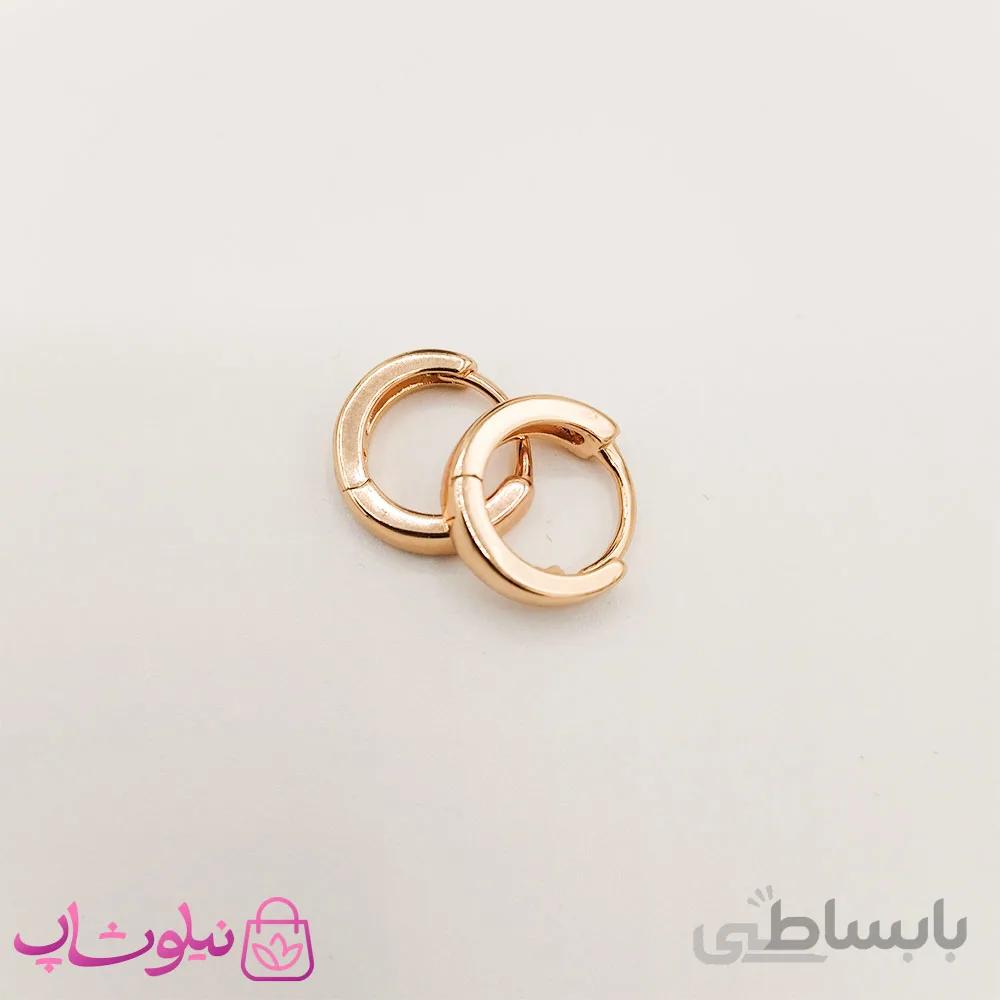گوشواره زنانه حلقه ای ساده ژوپینگ کد 3203