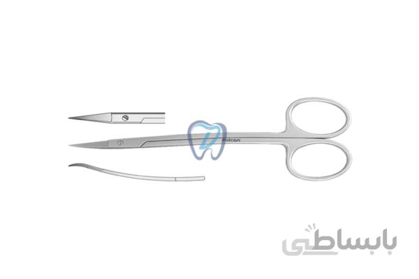 قیچی آیریس دسته خم دار – فالکن