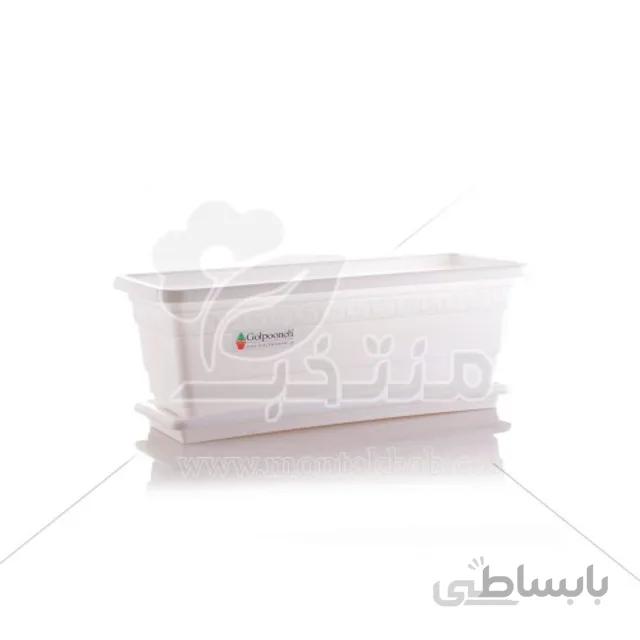 گلدان پلاستیکی مستطیل گلپونه مدل F-210