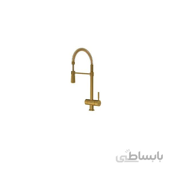 شیر ظرفشویی شلنگدار شودر مدل الستر طلامات