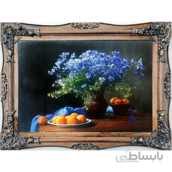 تابلو فرش دستبافت گونه گل کد 03h1015ch