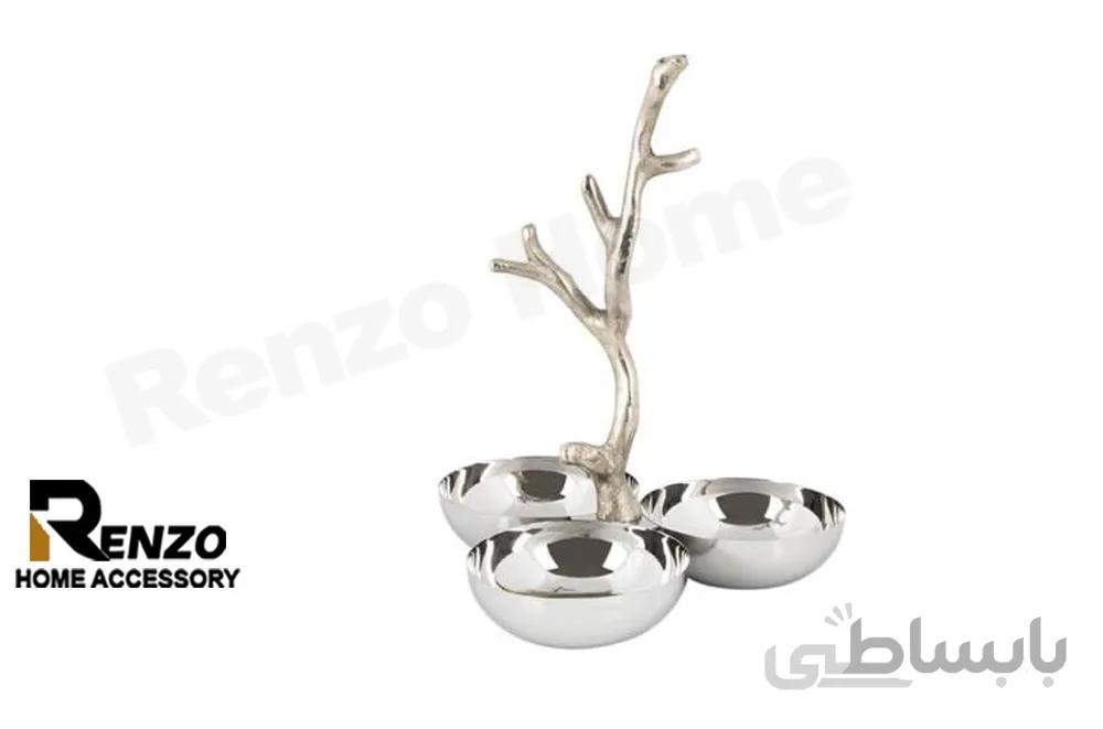 اردو خوری 3 کاسه طرح شاخه گوزنی(سایز بزرگ)