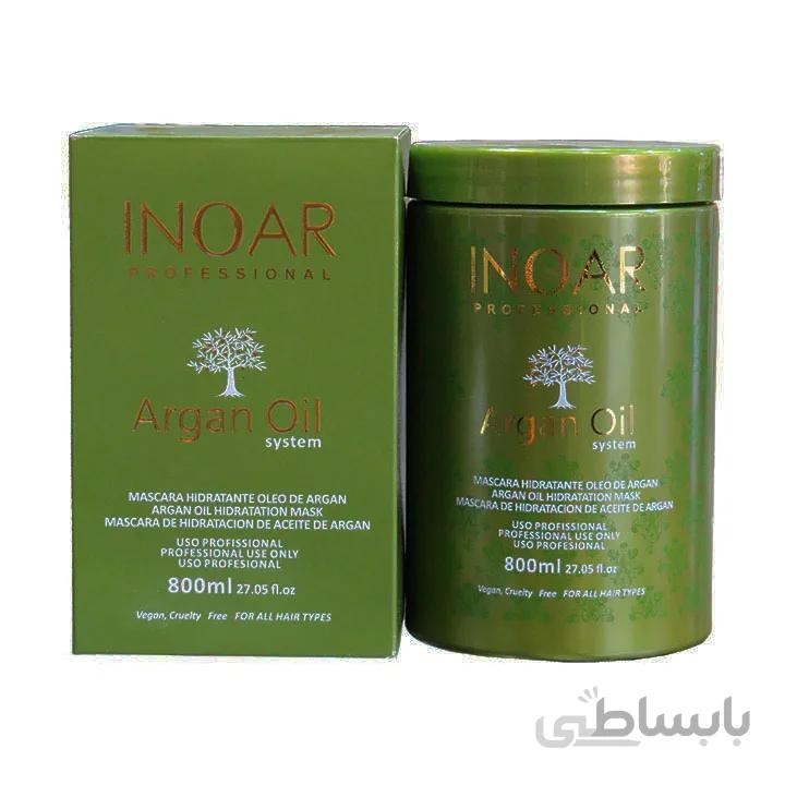 ماسک مو تخصصی روغن آرگان اینوآر INOAR ا ساخت برزیل