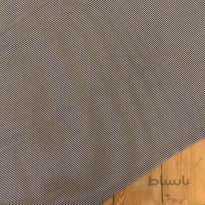 پارچه حریر ژورژت راه راه رنگ سفید مشکی کد 143