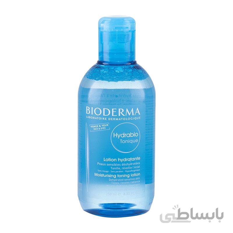 لوسین تقویت کننده و مرطوب کننده هیدرابیو مخصوص پوست های حساس و کم آب بایودرما Bioderma Hydrabio Moisturising Toning Lotion For Sensitive Dehydrated Skin 250ml