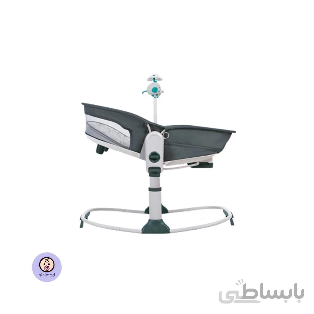 گهواره و نی نی لای لای موزیکال 6 کاره Mastela رنگ کله غازی