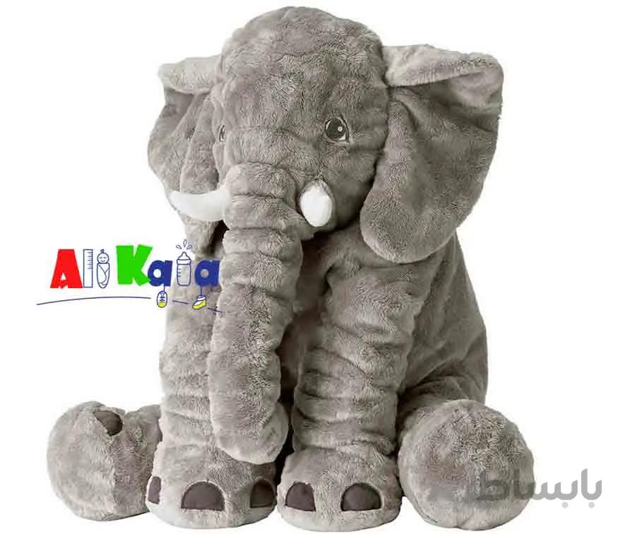 عروسک فیل بالشتی بازی و خواب نوزاد اورجینال بزرگ