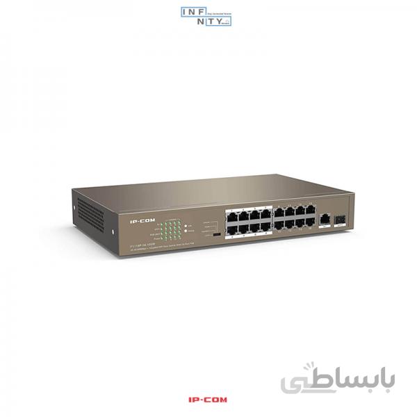 سوییچ 16 پورت آی پی کام IP-COM مدل F1118P 16 150W