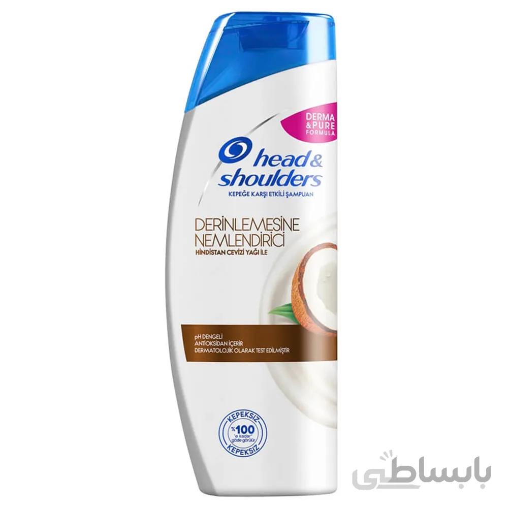 شامپو ضدشوره هد اند شولدرز مدل coconut با حجم 450 میلی لیتر ا Head and Shoulders Shampoo Coconut 450ml