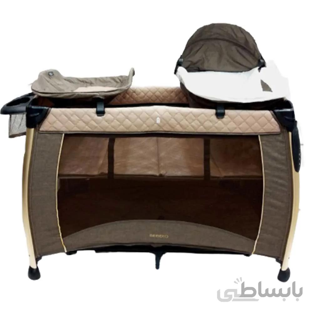 تخت و پارک مدل دریم تایم Dream time کرم طلایی ببکو Bebeko