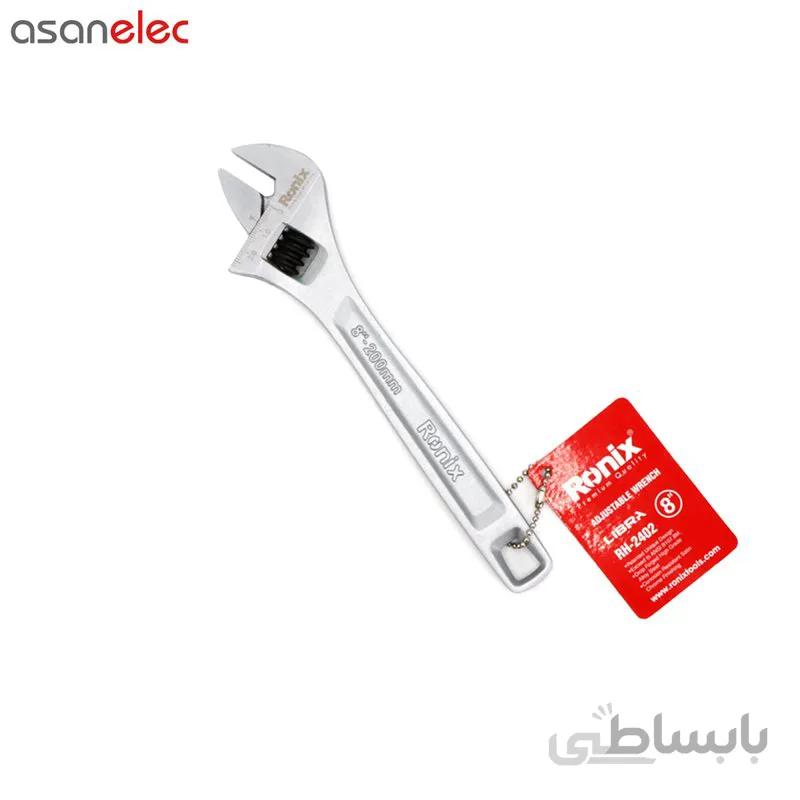 آچار فرانسه 8 اینچ لیبرا رونیکس مدل RH-2402 ا Ronix RH-2402 Ratcheting Adjustable Wrench