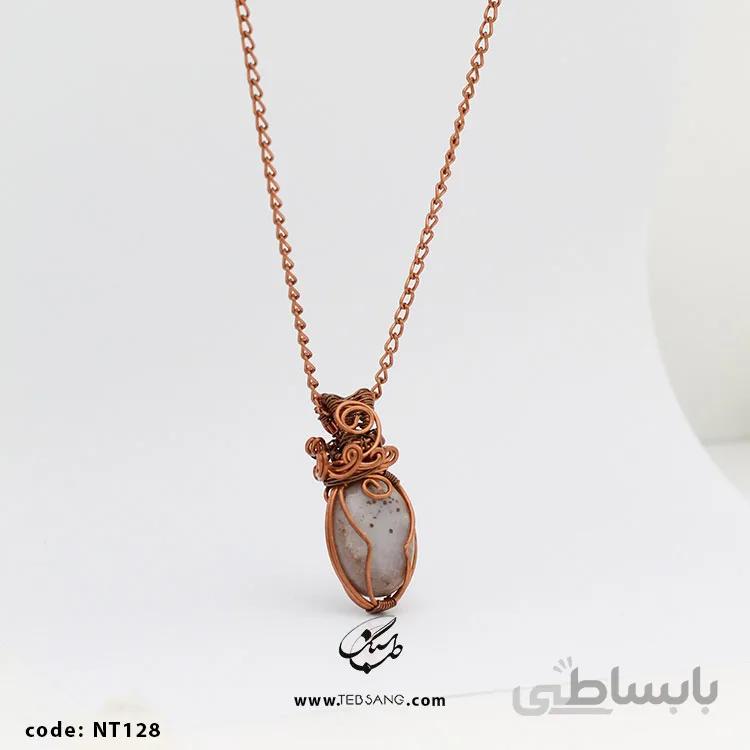 گردنبند زنانه سنگ عقیق NT-128