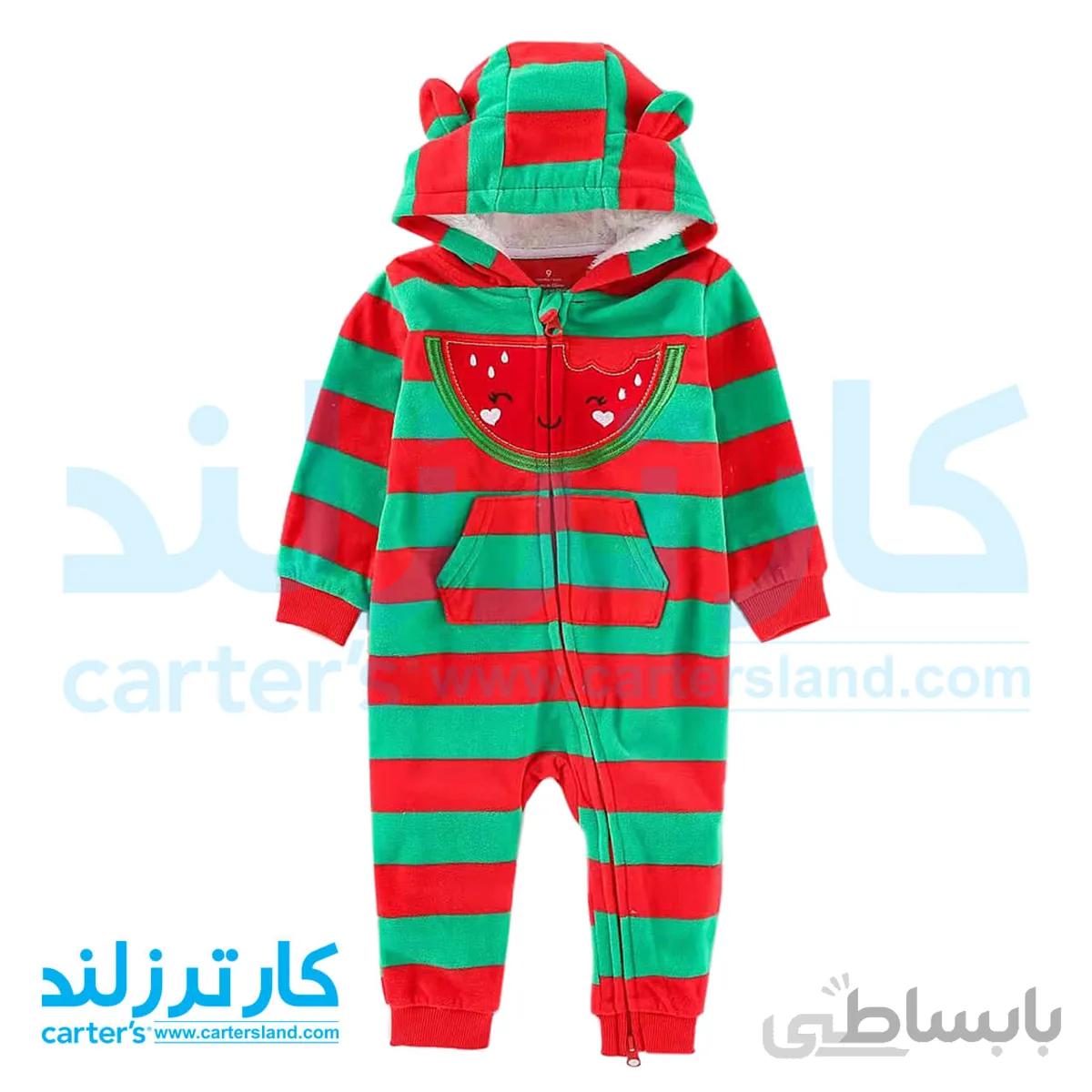 سرهمی کلاهدار دخترانه کارترز کد 1636
