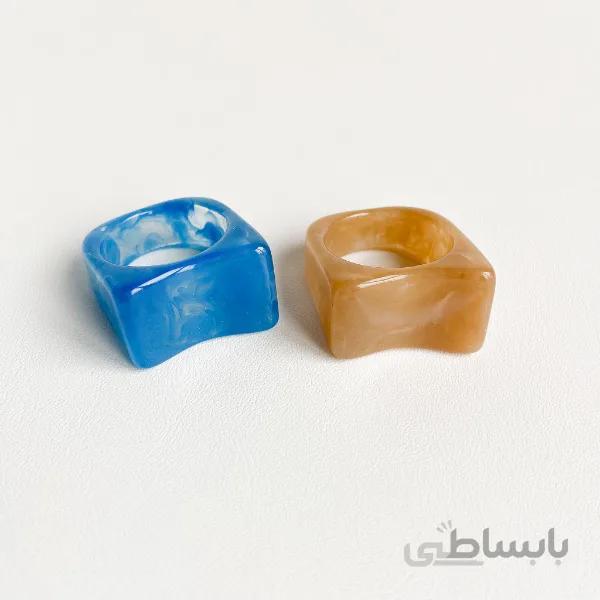 انگشتر ماربل رنگی