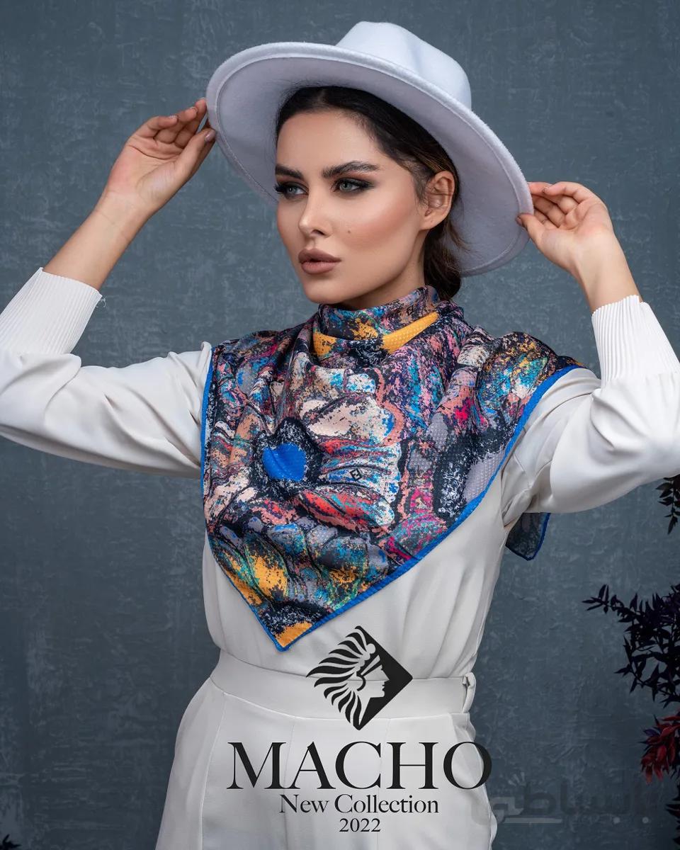 روسری مینی نخی ژاکارد ماچو 2943