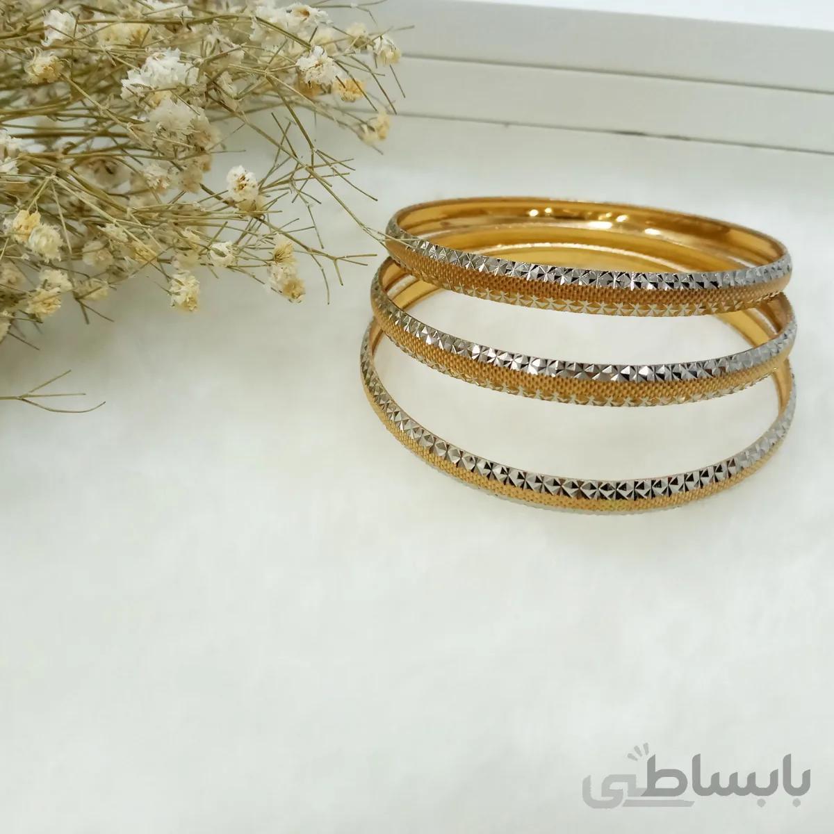 النگو طرح طلا مدل نقطه برجسته