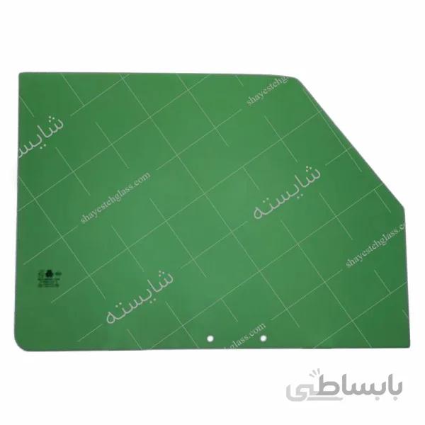 شیشه درب یکپارچه سوراخ دار نیسان چمنی