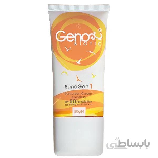 کرم ضد آفتاب بیرنگ ژنوبایوتیک oil free