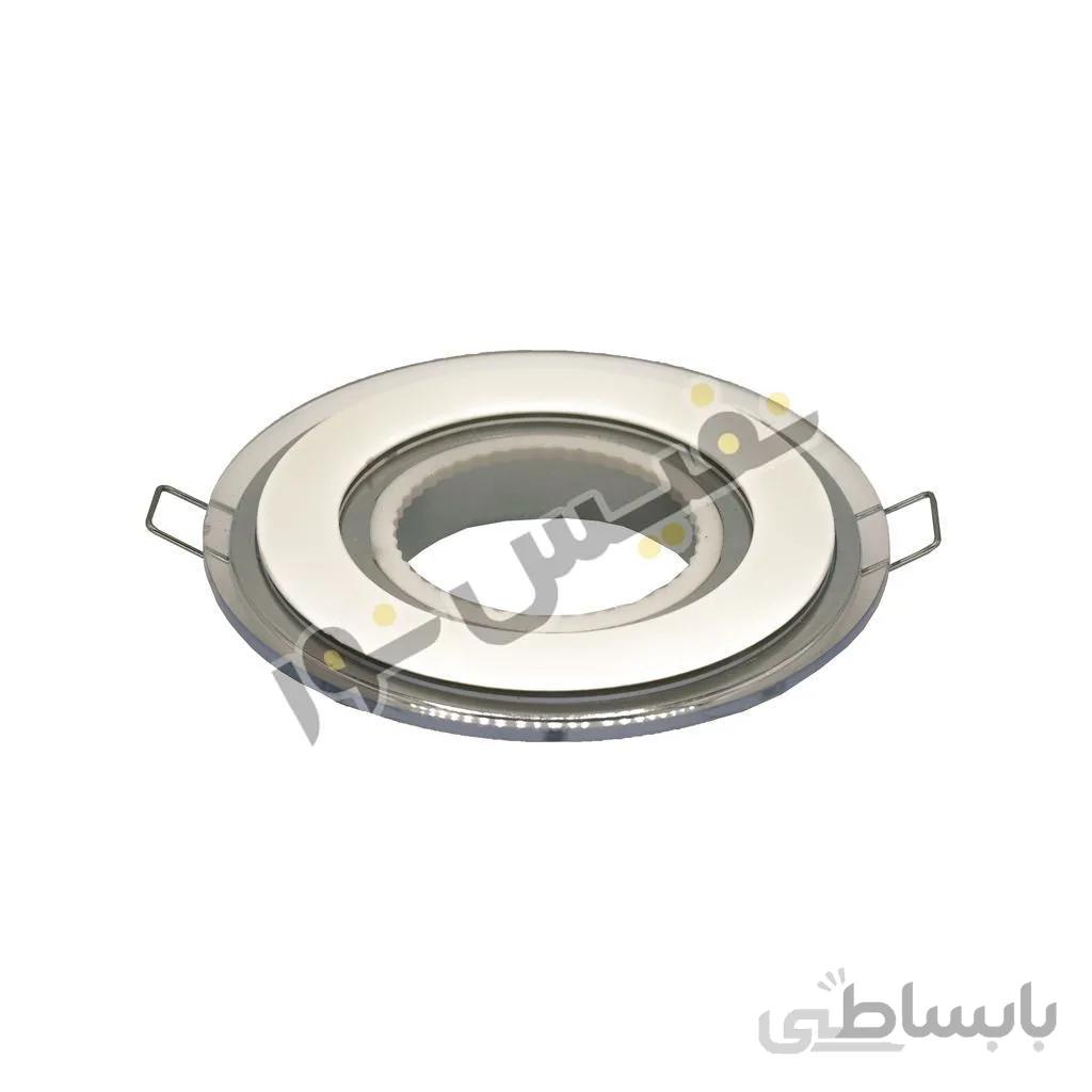قاب هالوژن لعاب دار دورشیشه ای پلاستیکی کد 2005