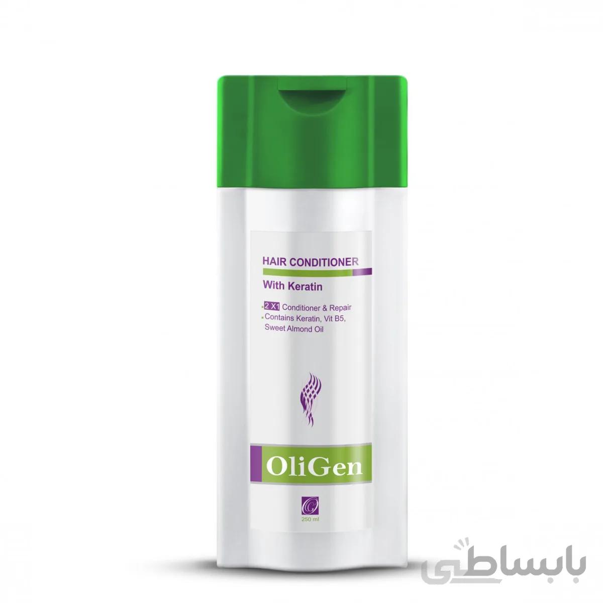 نرم کننده مو اُلی ژن حاوی کراتین حجم 250 میل ا Oligen Hair Conditioner With Keratin 250ml