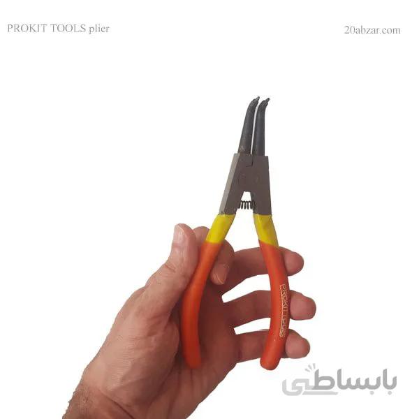انبر خار باز کن سر کج ۷ اینچ یا ۱۷۵ میلی متری