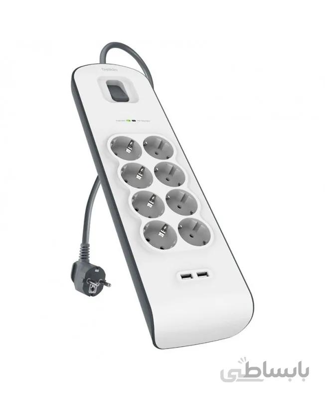 چندراهی برق 10 پورت بلکین | Belkin Surge Plus BSV804VF2M