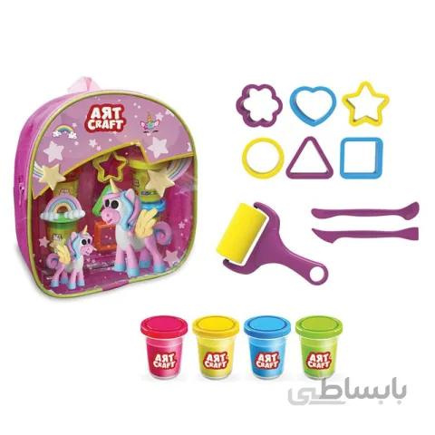خمیر بازی کیفی صورتی 13 تکه کد P/03339/B