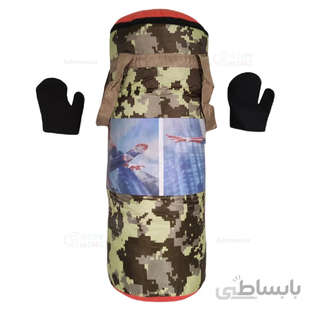 کیسه بوکس بچه گانه مدل ارتشی