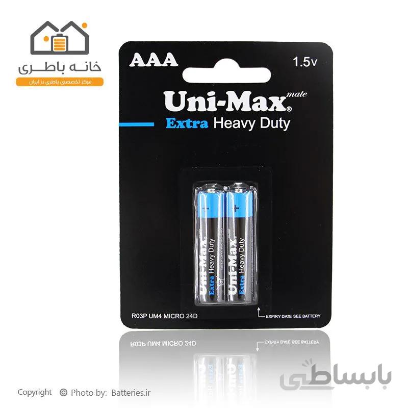 باتری نیم قلمی معمولی یونی مکس Unimax