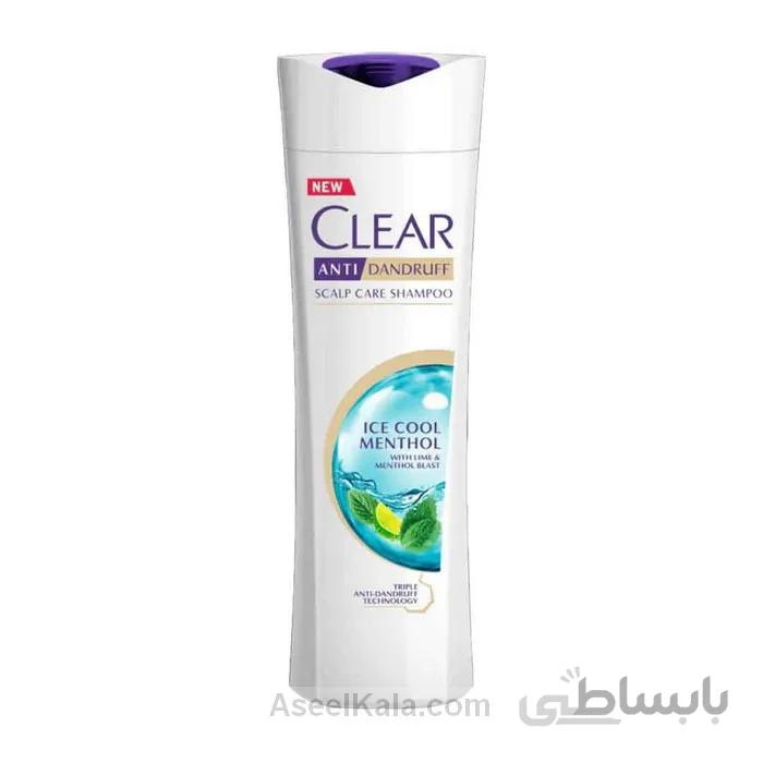 شامپو کلیر Clear ضد شوره زنانه مدل Ice Cool Menthol وزن 330 میل