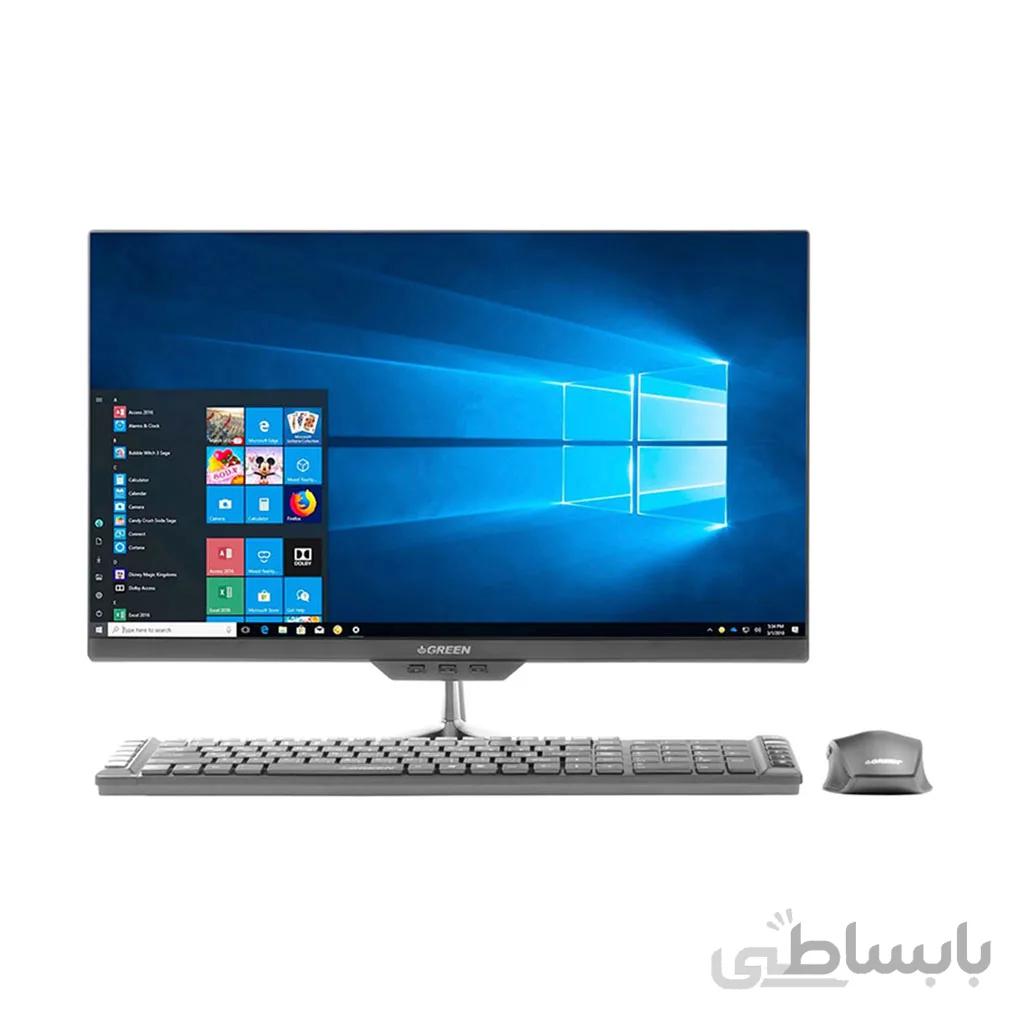 کامپیوتر بدون کیس 22 اینچ گرین GX22-i718S H410 i7/8GB /1TB+240GB SSD/Intel ا GREEN GX22-i718S H410 Core i7/8GB /1TB HDD+240GB/Intel 22 inch With keyboard and Mouse All In One