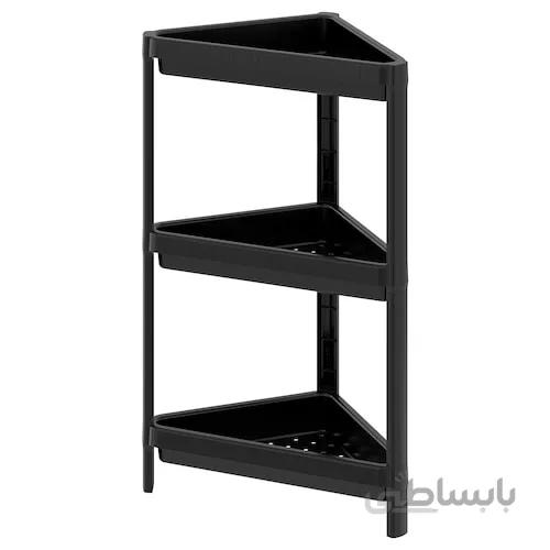 شلف سه طبقه IKEA مدل VESKEN مشکی
