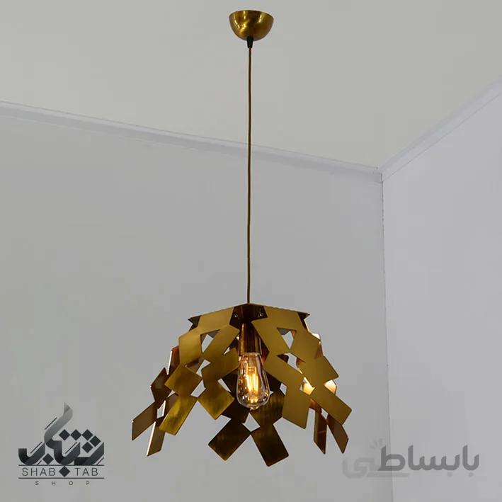 لوستر آویز مدرن تک شعله پازل بزرگ آنتیک کد 1340 SHJ
