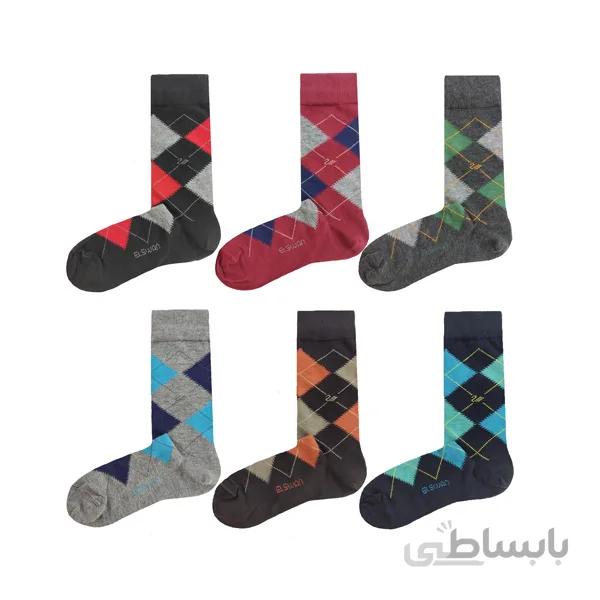 جوراب ساقدار اسکاج 6 تایی تیره کد ph516.2
