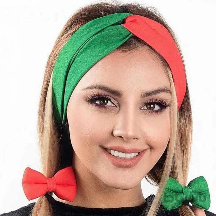 ست هدبند و کش مو طرح یلدا yalda کد 37113
