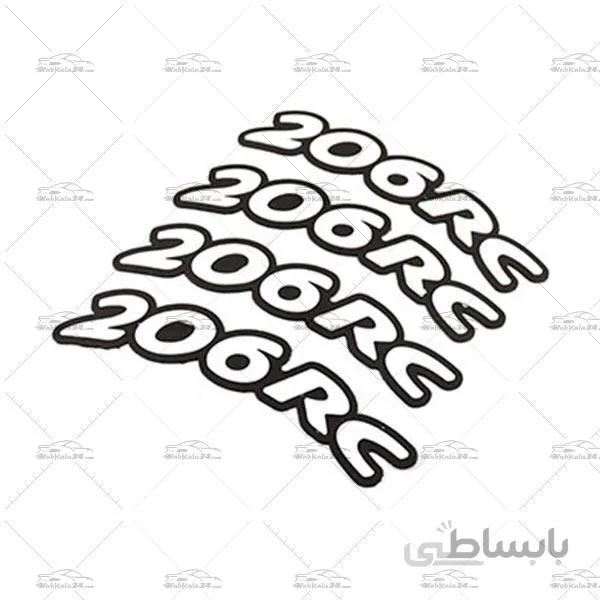 برچسب لاستيک برجسته طرح 206RC