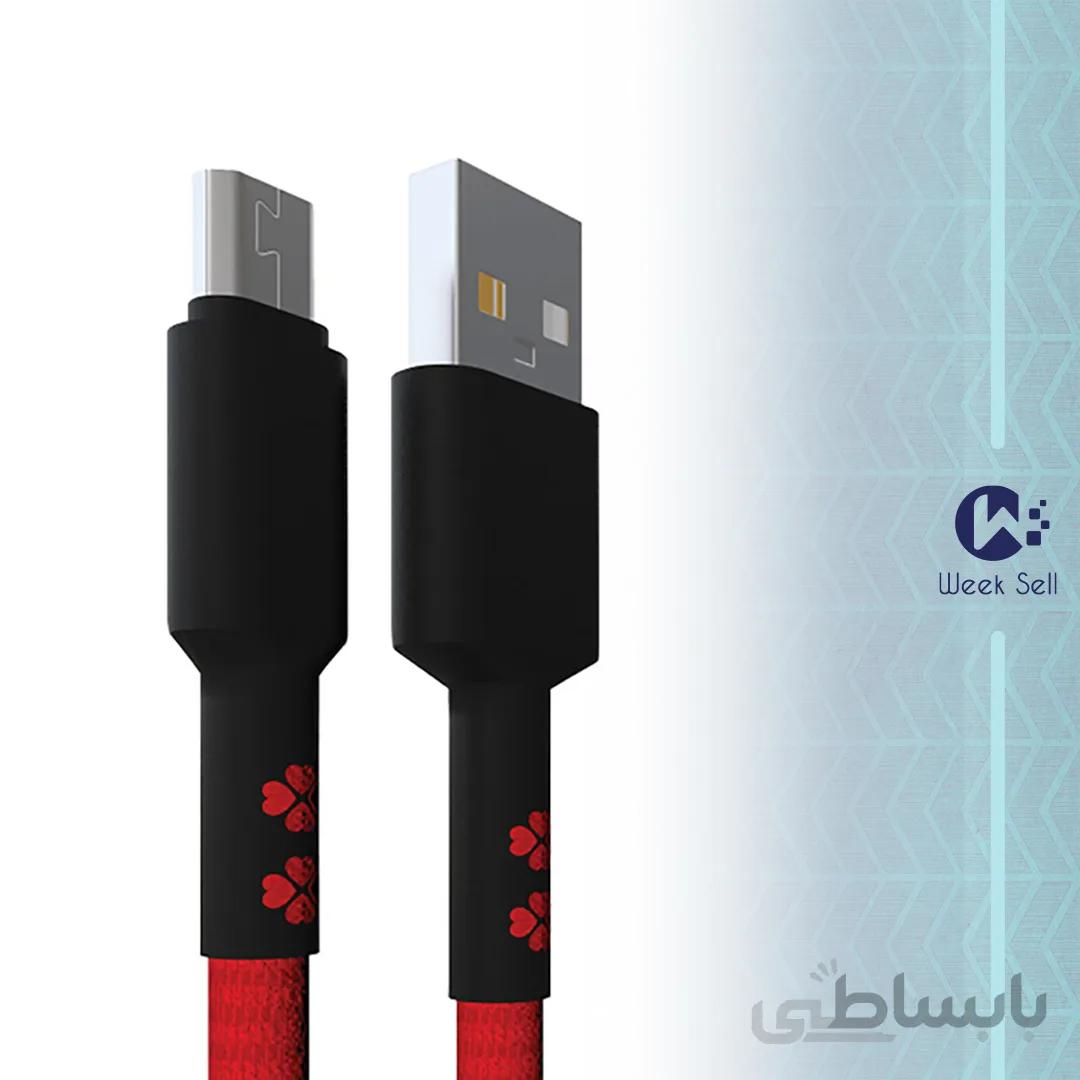 مجموعه 5 عددی کابل USB به microUSB کلومن مدل kd-30