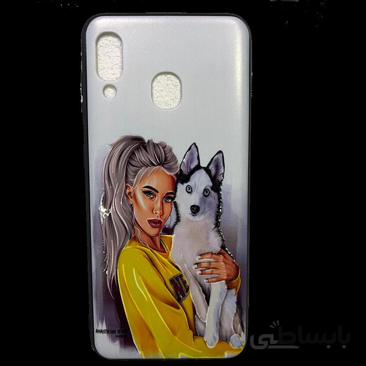 قاب طرح دار سامسونگ A30 طرح دختر و سگ/SAMSUNG A30