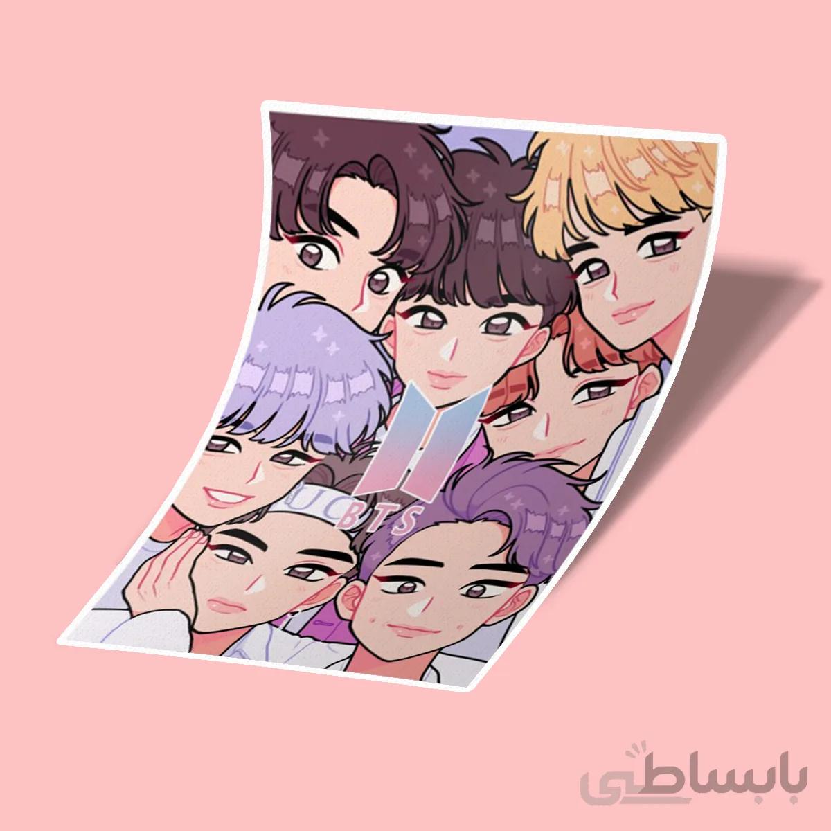 استیکر BTS group picture