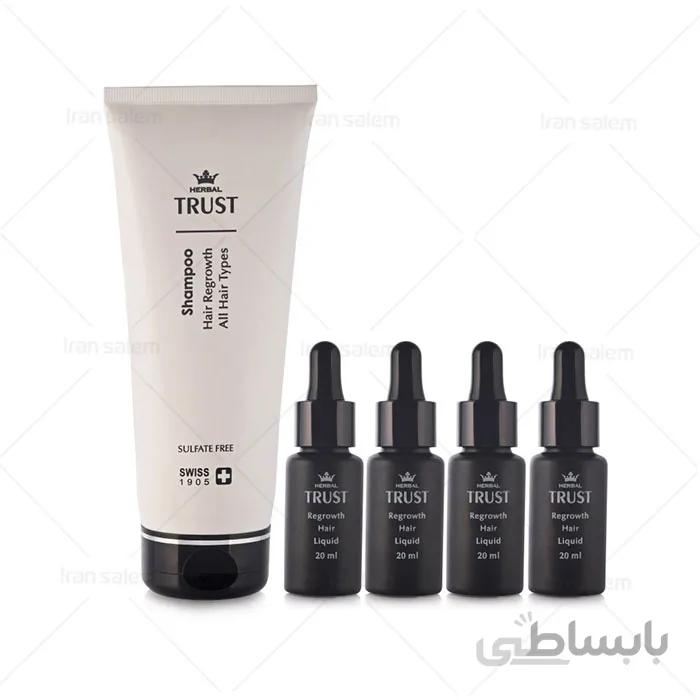 کیت تخصصی رویش مجدد موی سر تراست ا Trust Hair Regrowth Pack