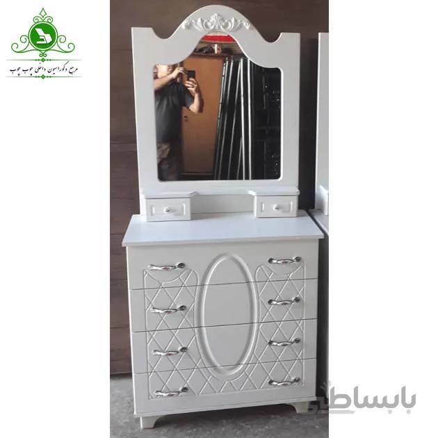 دراور چهار کشو با آینه مدل آرامش