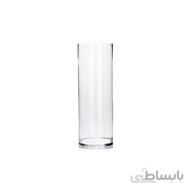 گلدان شیشه ای استوانه ای دهانه 8 - در سایز های مختلف