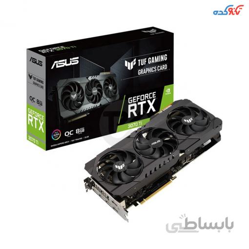 کارت گرافیک ایسوس آر تی ایکس 3070 تی آی تاف گیمینگ حافظه 8 گیگابایت ا ASUS RTX 3070 TI TUF GAMING OC 8GB