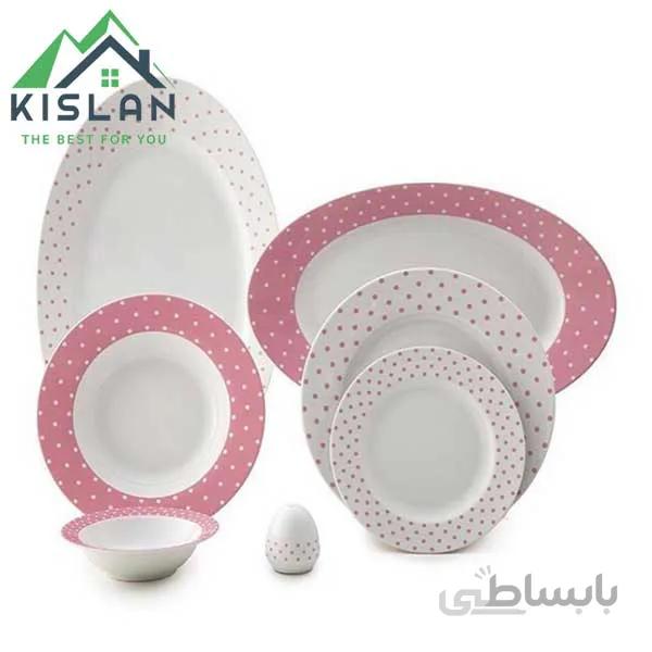 چینی 6 نفره زرین اسپاتی صورتی