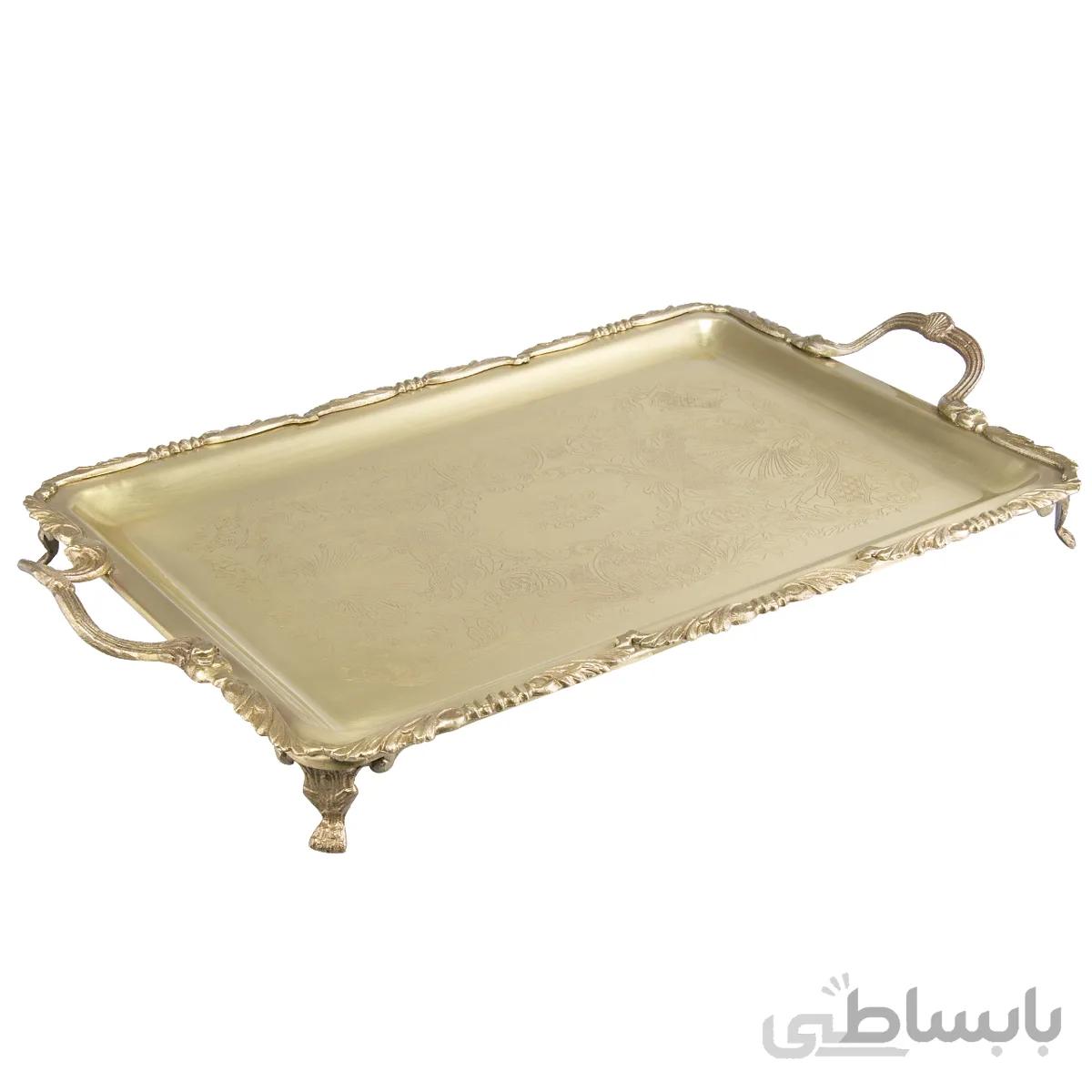 سینی برنجی مستطیل ایران کادو کد 301