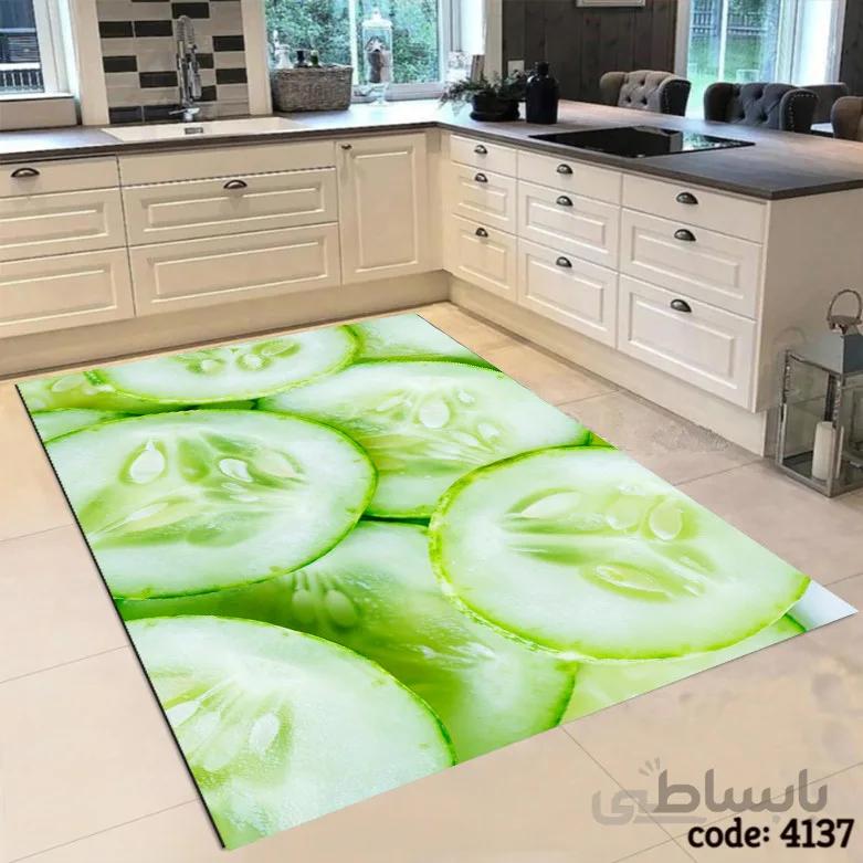 فرشینه اشپزخانه طرح خیار 4137