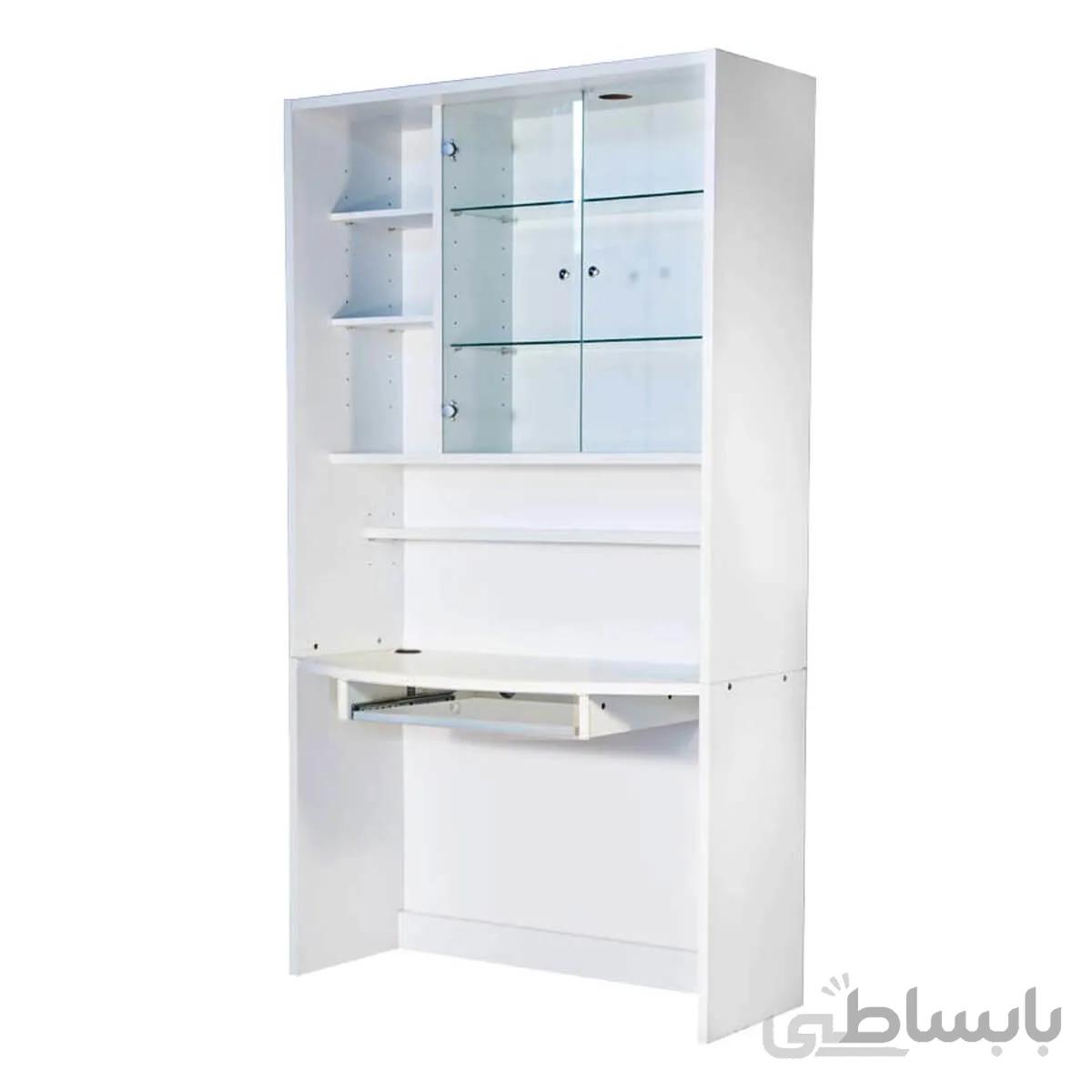 میز کامپیوتر ویترین دار ۱۲۰ پایه معلق