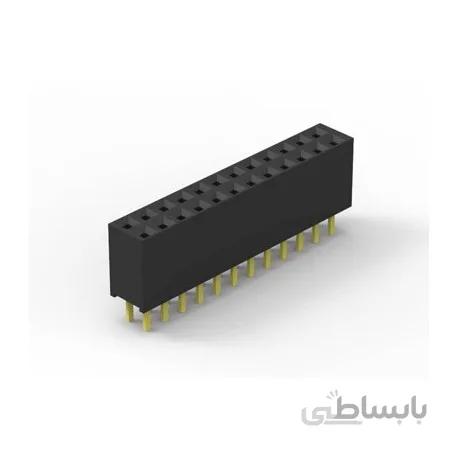 پین هدر مادگی 2x40 استریت 1.27mm